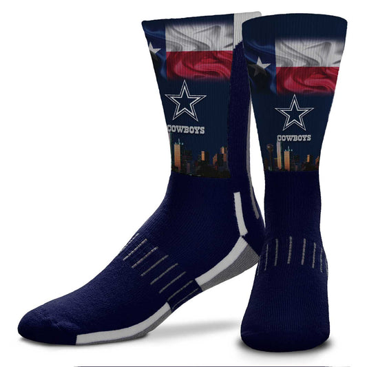 Dallas Cowboys NFL Adult Zoom Location Crew Socks - Navy