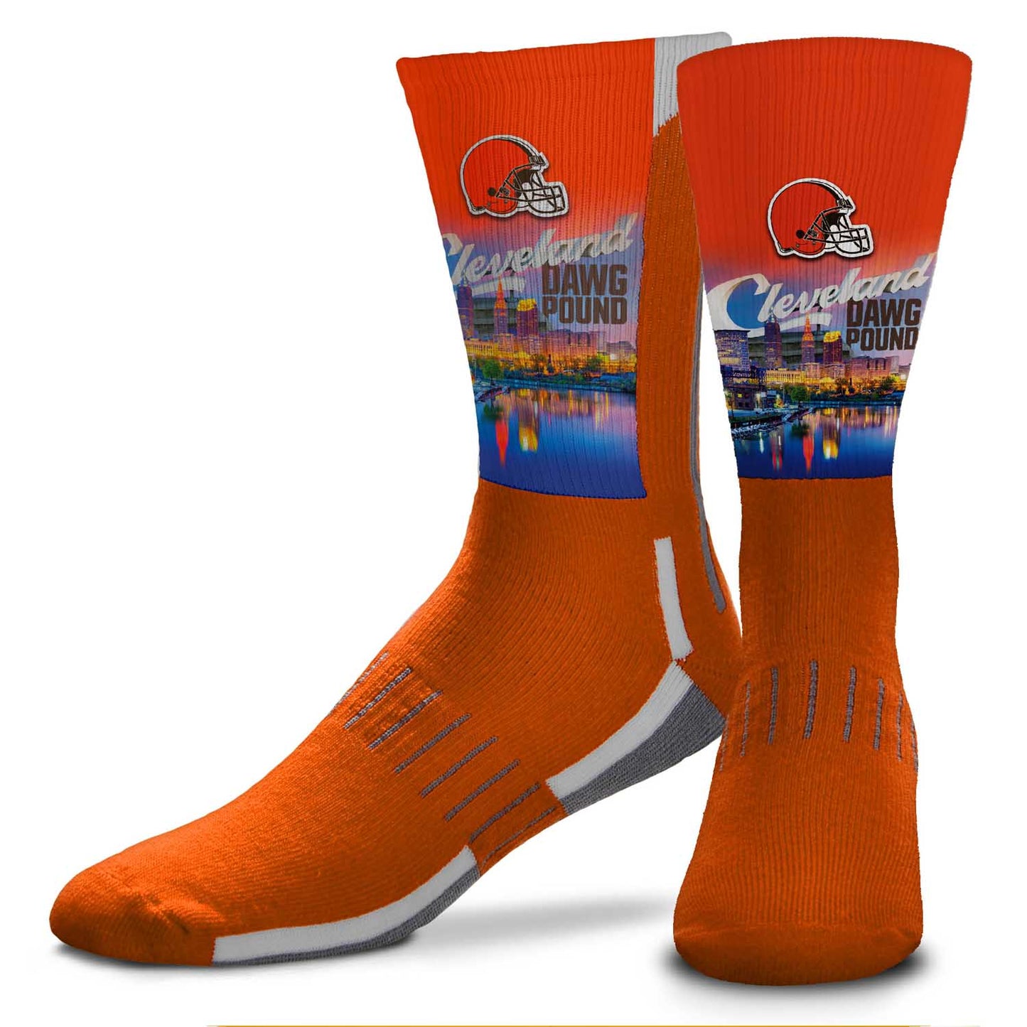 Cleveland Browns NFL Adult Zoom Location Crew Socks - Orange