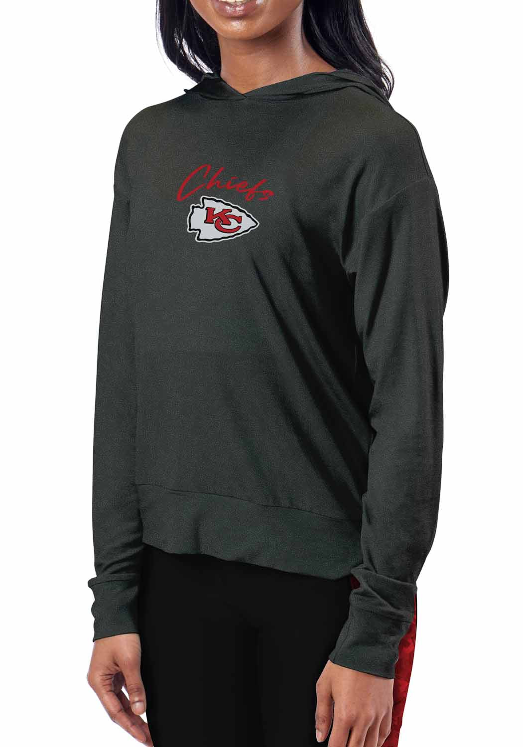 Kansas City Chiefs NFL Women's Session Pullover Hoodie - Black