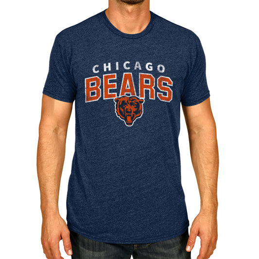 Chicago Bears NFL Starting Fresh Short Sleeve Heather T-Shirt - Navy