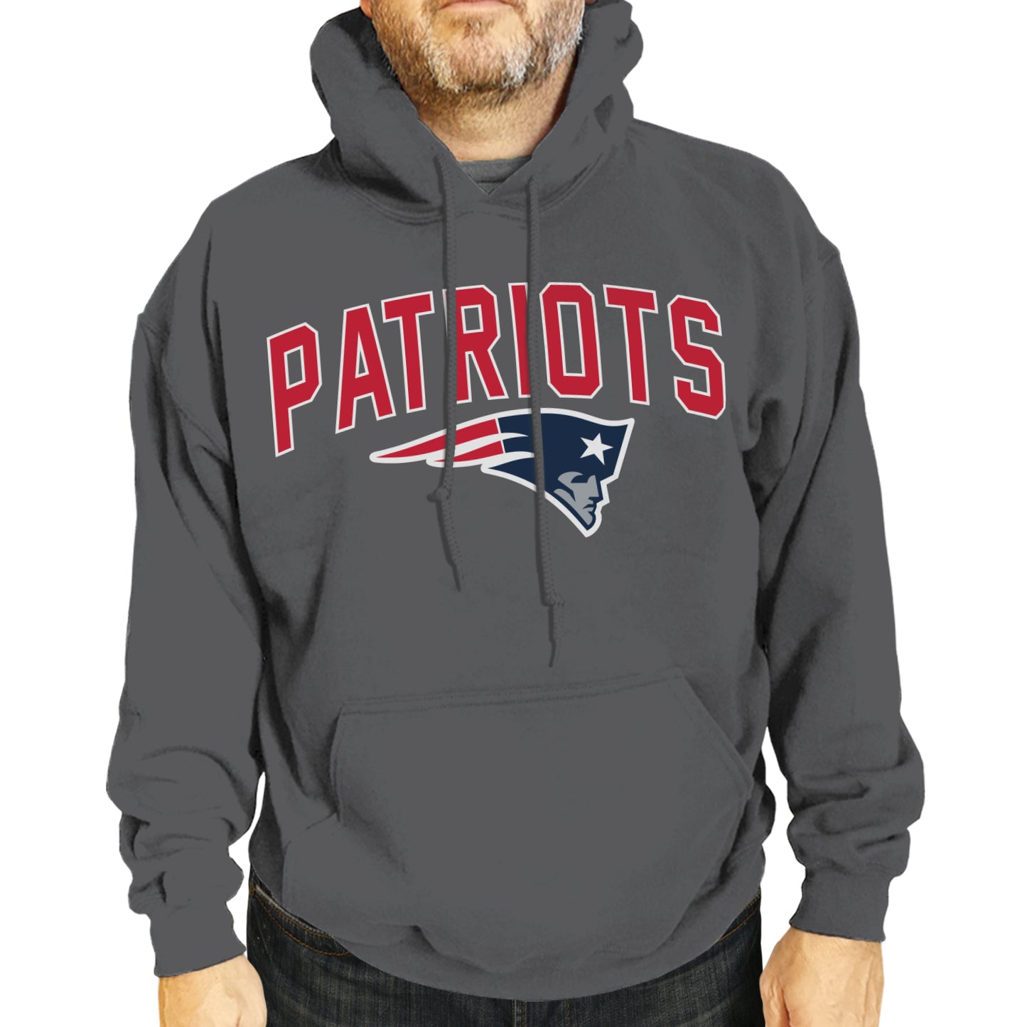 New England Patriots NFL Home Team Hoodie - Gray