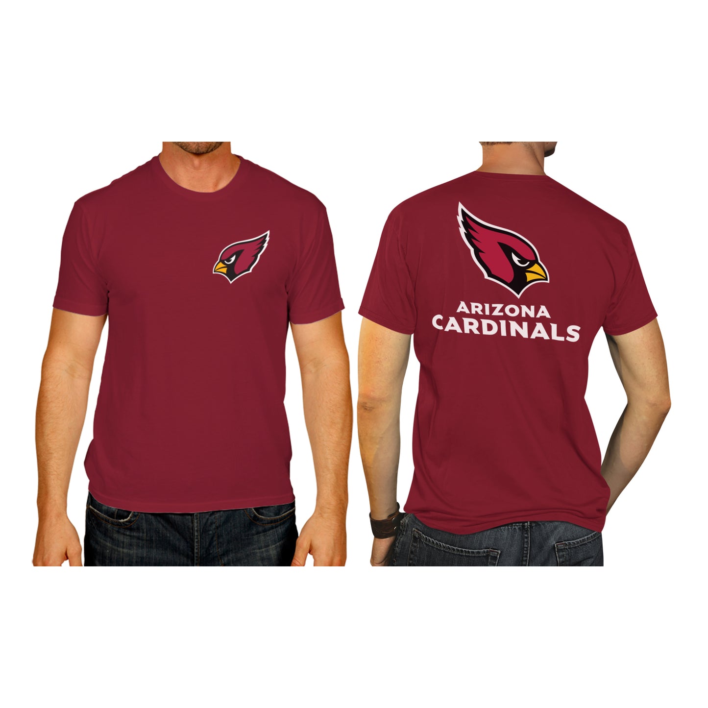 Arizona Cardinals NFL Pro Football Final Countdown Adult Cotton-Poly Short Sleeved T-Shirt For Men & Women - Cardinal
