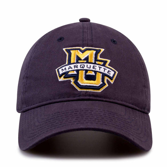 Marquette Golden Eagles NCAA Adult Relaxed Fit Logo Hat - Navy