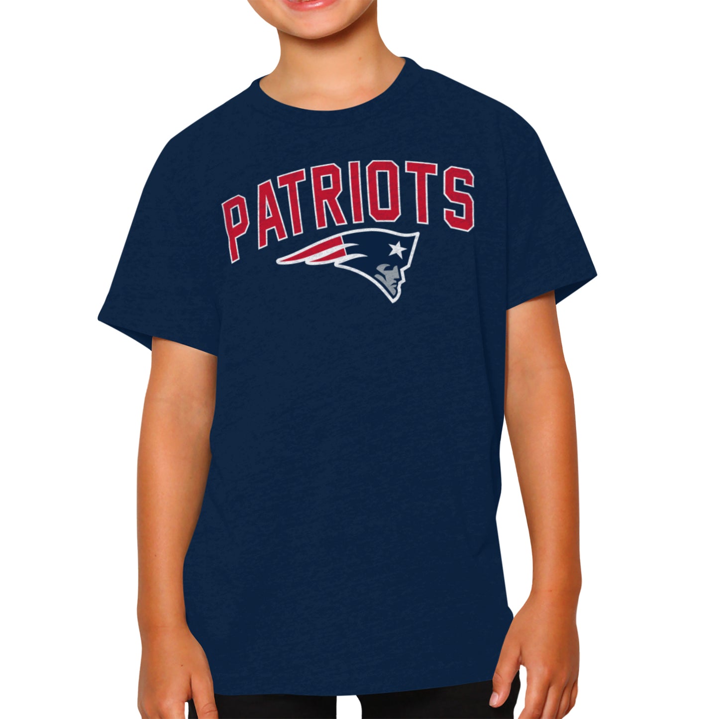 New England Patriots NFL Youth Home Team Tee- Youth Pro Football T-Shirt For Boys & Girls Kids clothes - Navy