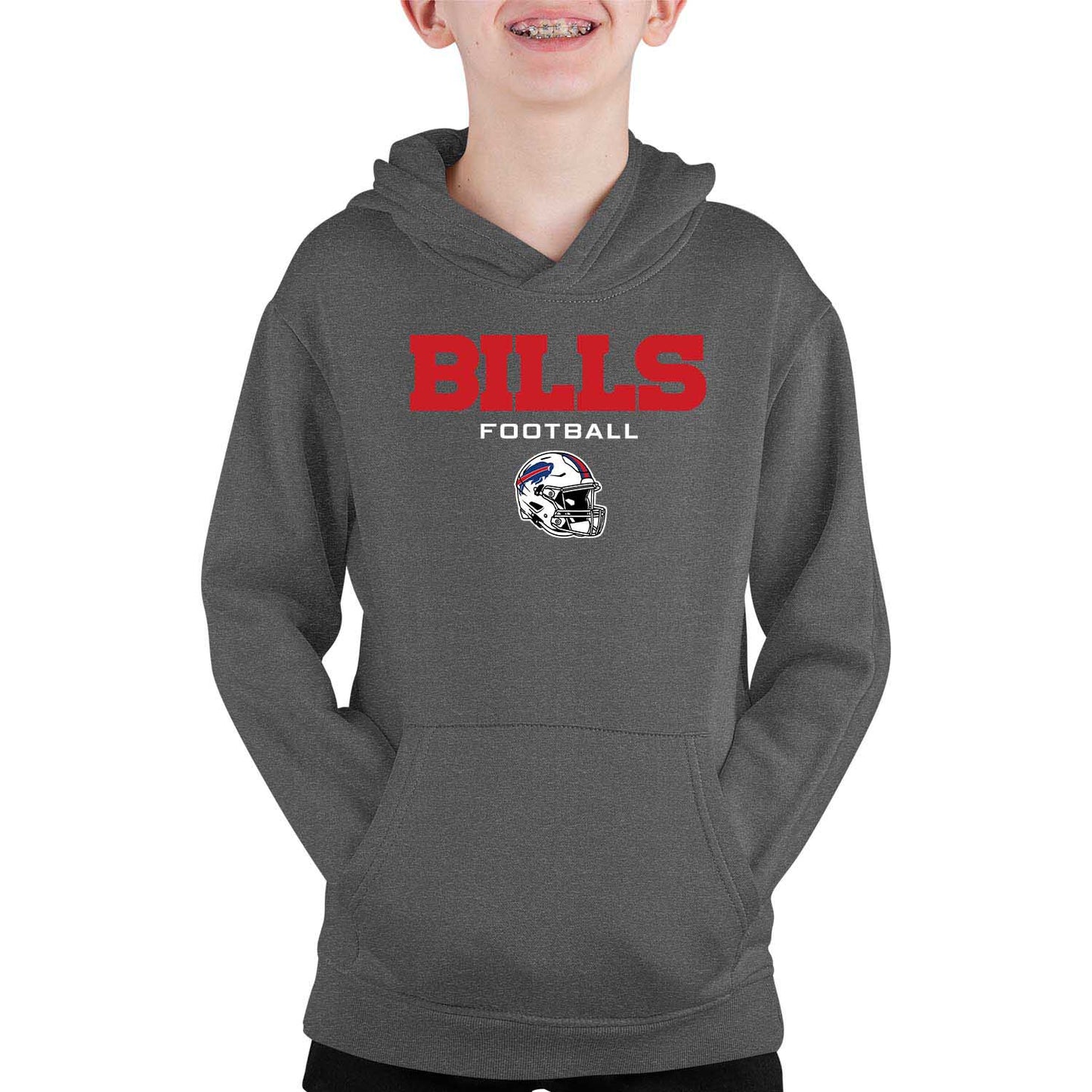 Buffalo Bills NFL Youth Football Helmet Hood - Charcoal