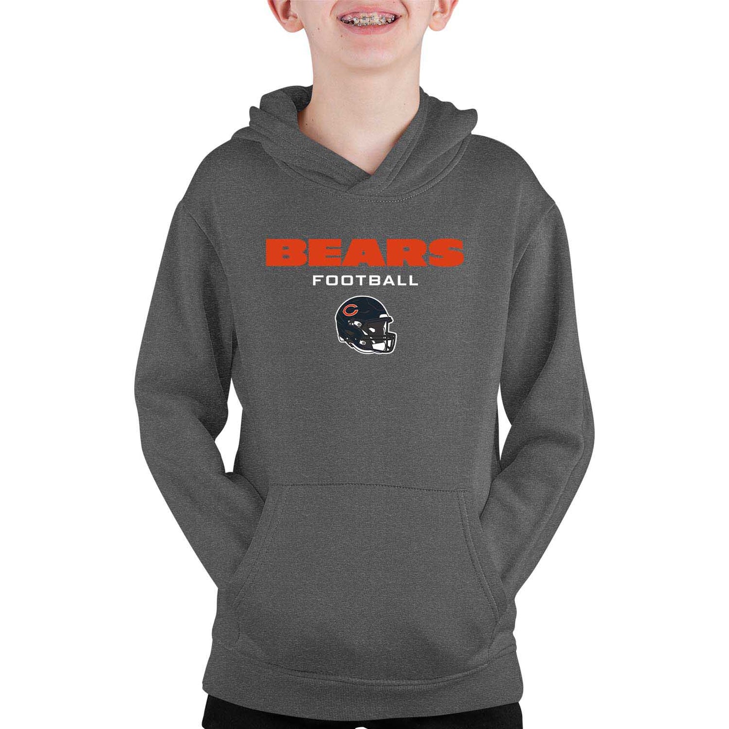 Chicago Bears NFL Youth Football Helmet Hood - Charcoal