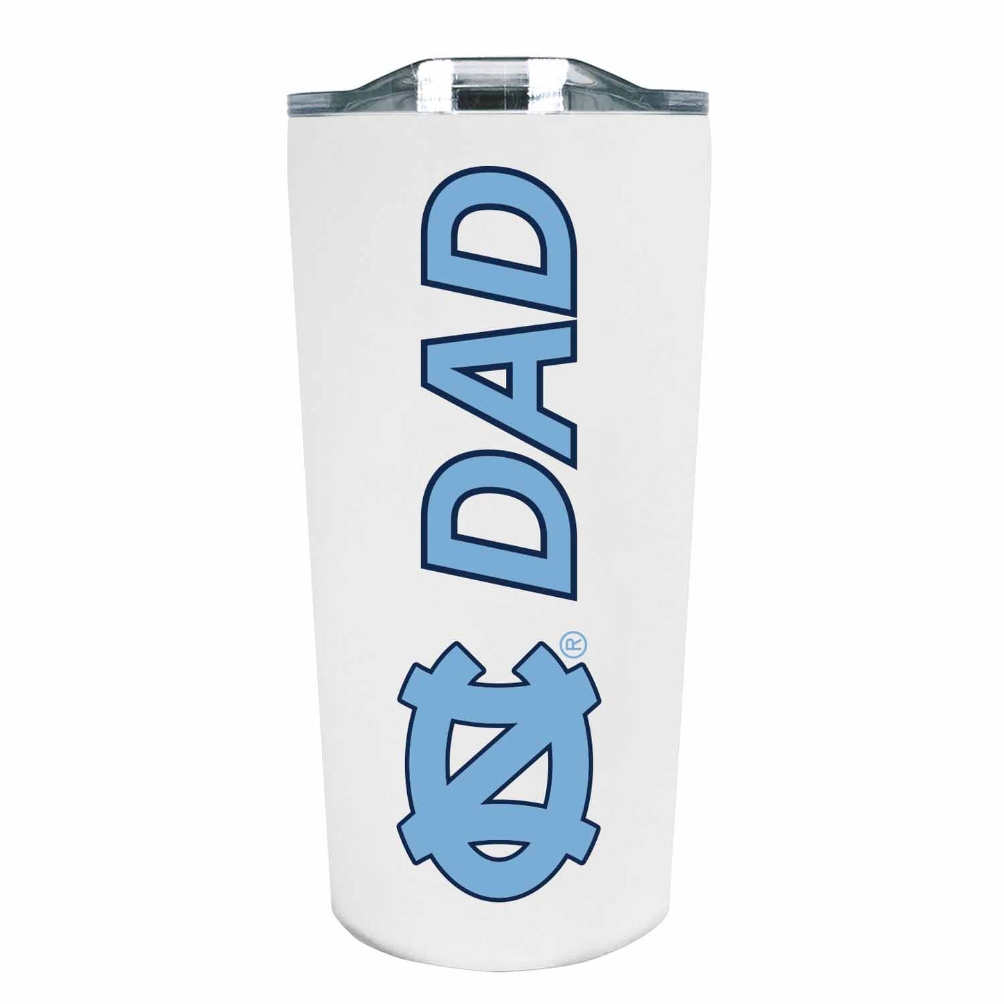 North Carolina Tar Heels NCAA Stainless Steel Travel Tumbler for Dad - White