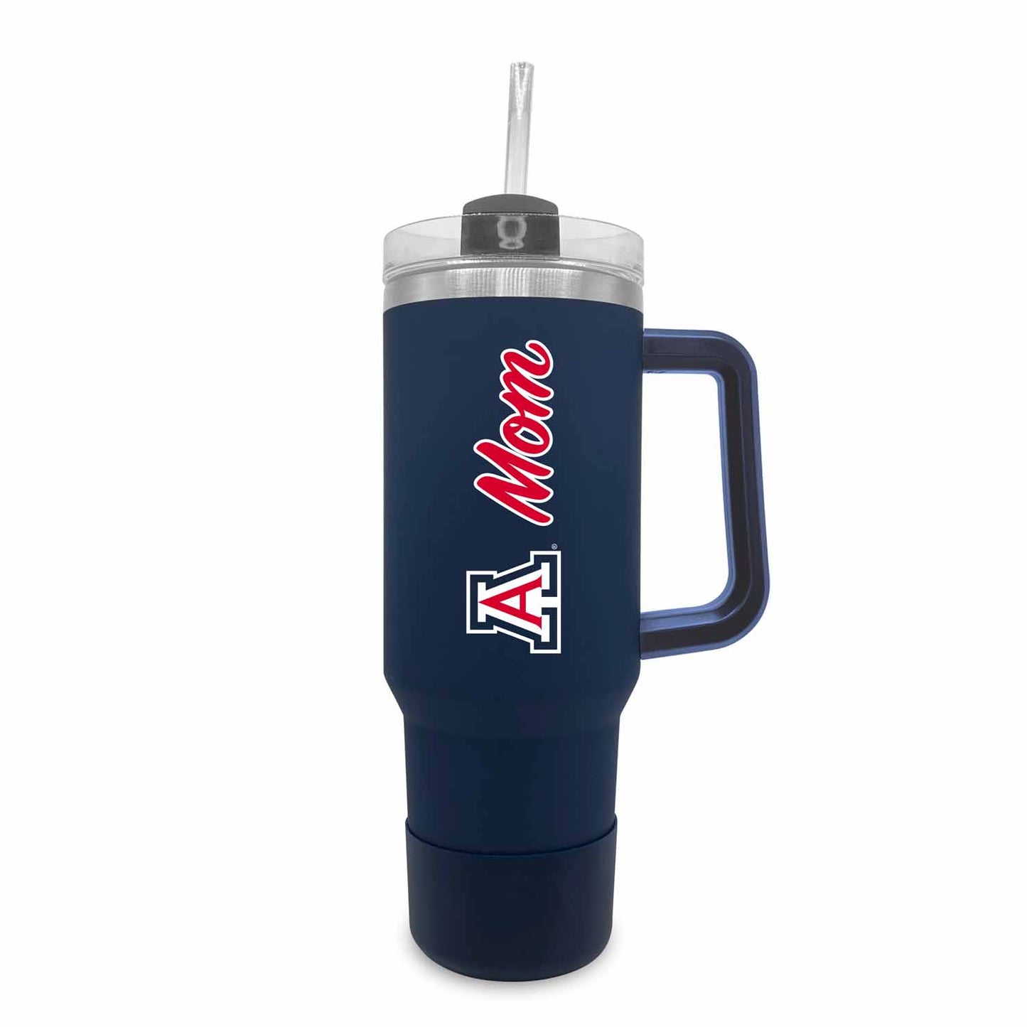 Arizona Wildcats Collegiate 40oz Stainless Steel Travel Tumbler with Handle for Mom - Navy