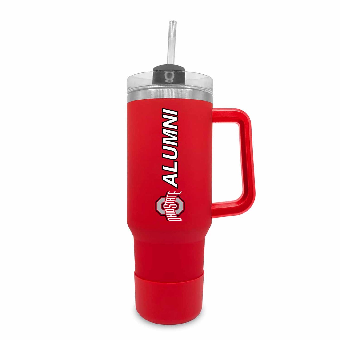 Ohio State Buckeyes Collegiate 40oz Stainless Steel Travel Tumbler with Handle for Alumni - Red