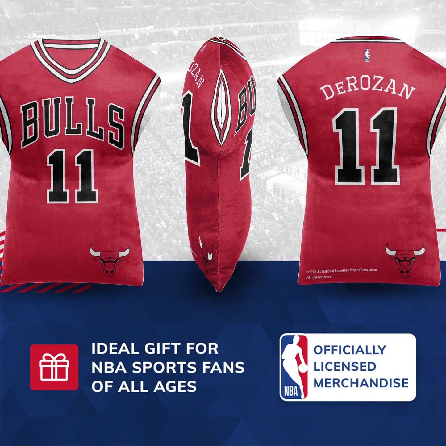 Chicago Bulls NBA Travel Demar Derozan Jersey Cloud Pillow Bedding Accessories - Red