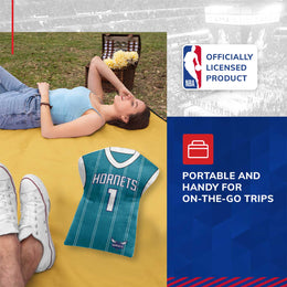 Charlotte Hornets NBA Travel LaMelo Ball Jersey Cloud Pillow Bedding Accessories - Teal
