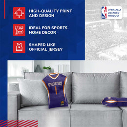 Phoenix Suns NBA Travel Devin Booker Jersey Cloud Pillow Bedding Accessories - Purple