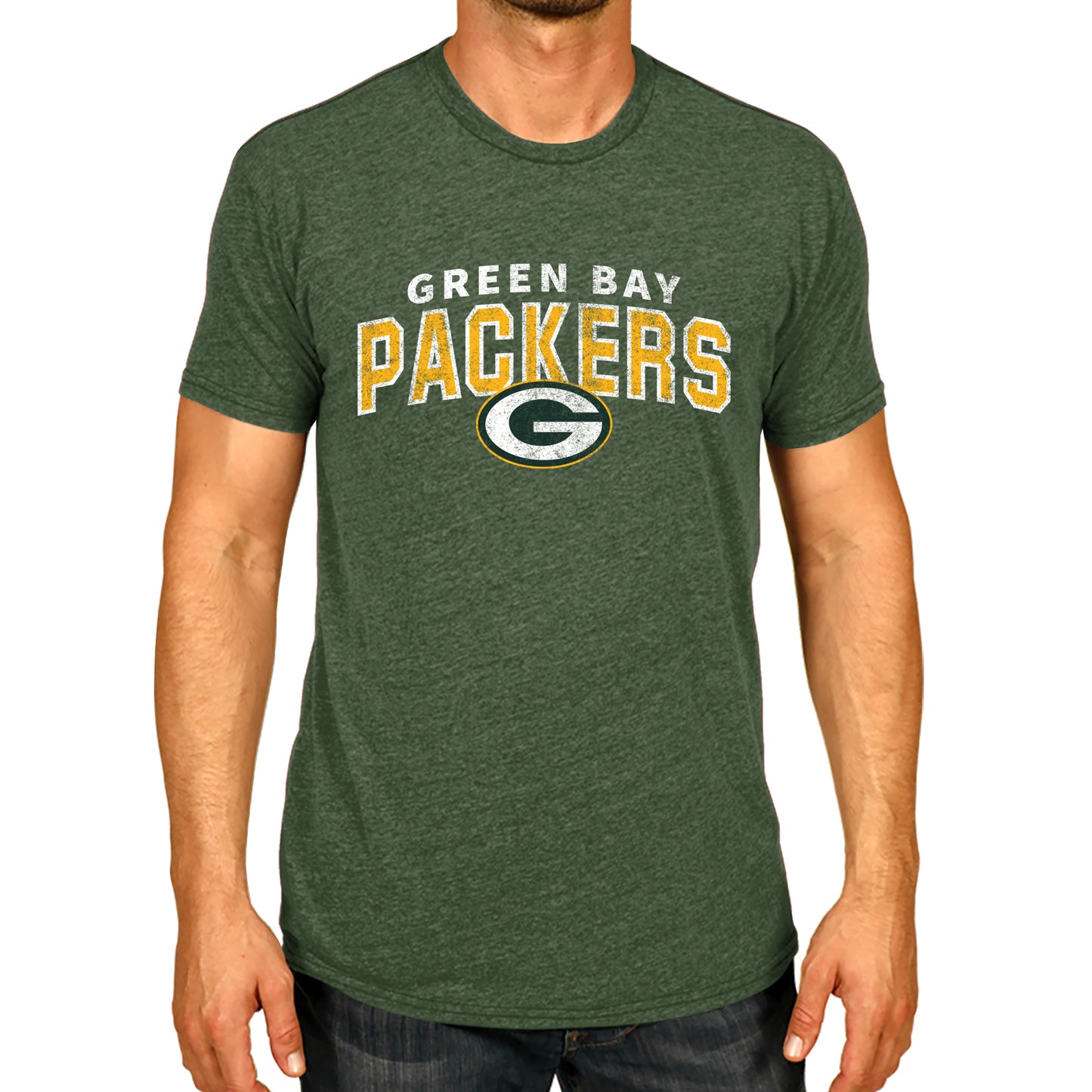 Green Bay Packers NFL Starting Fresh Short Sleeve Heather T-Shirt - Green