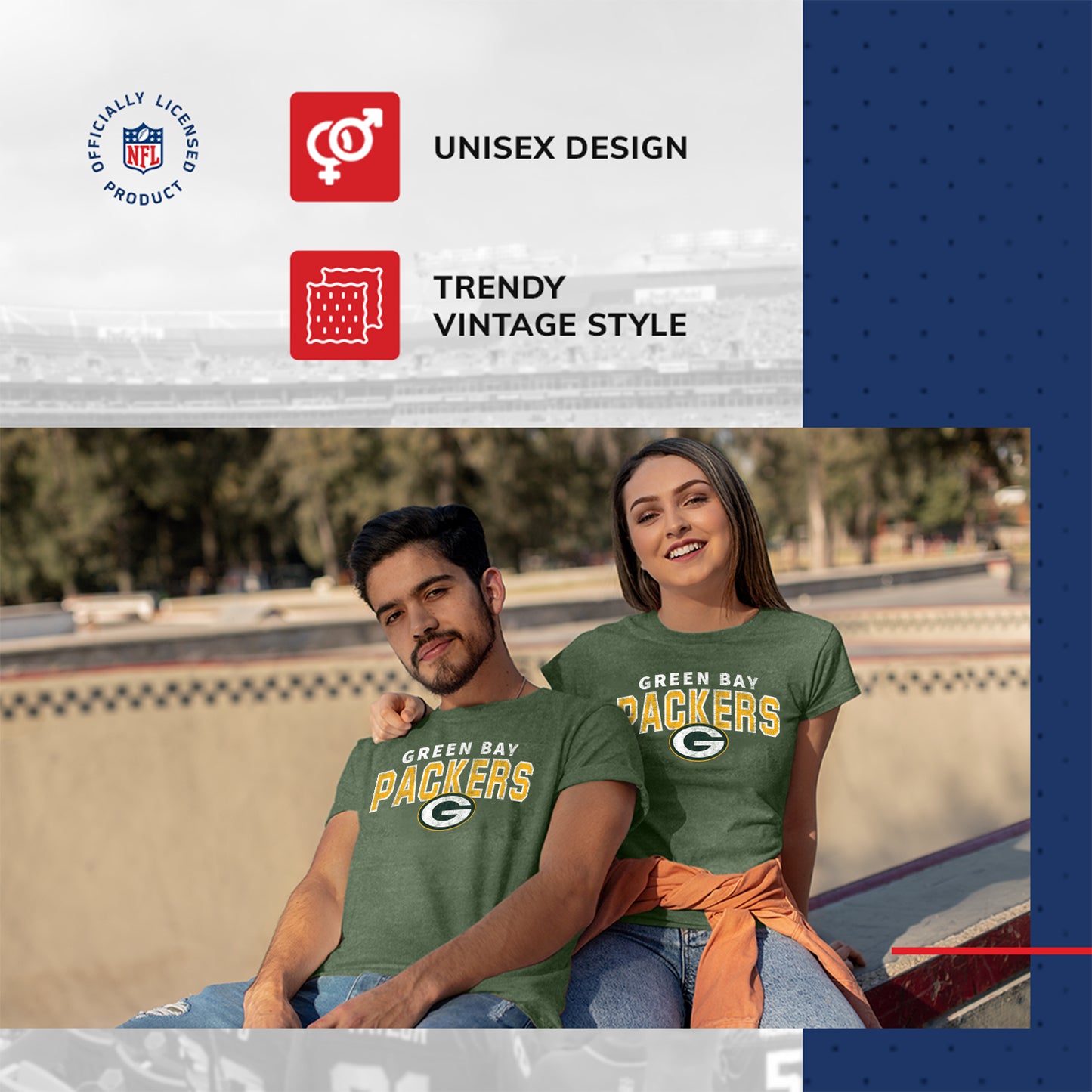 Green Bay Packers NFL Starting Fresh Short Sleeve Heather T-Shirt - Green