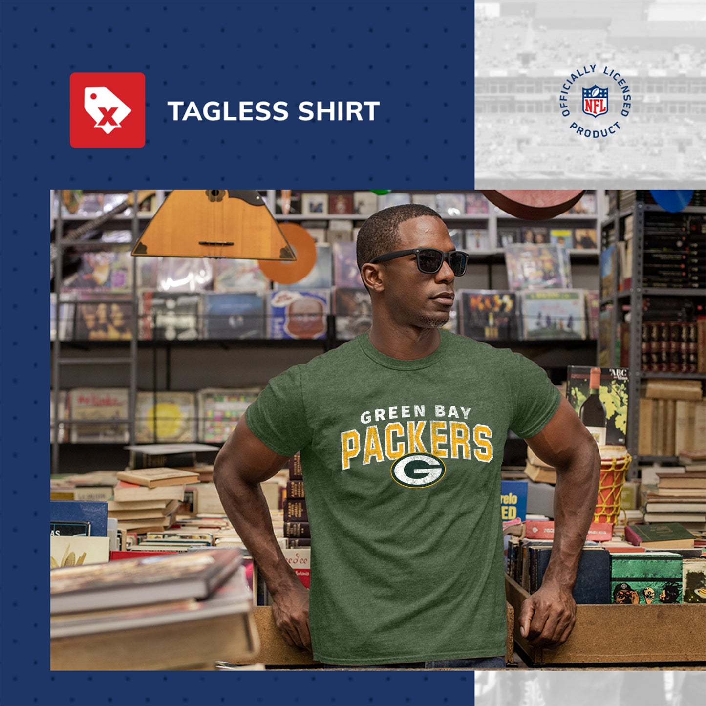 Green Bay Packers NFL Starting Fresh Short Sleeve Heather T-Shirt - Green
