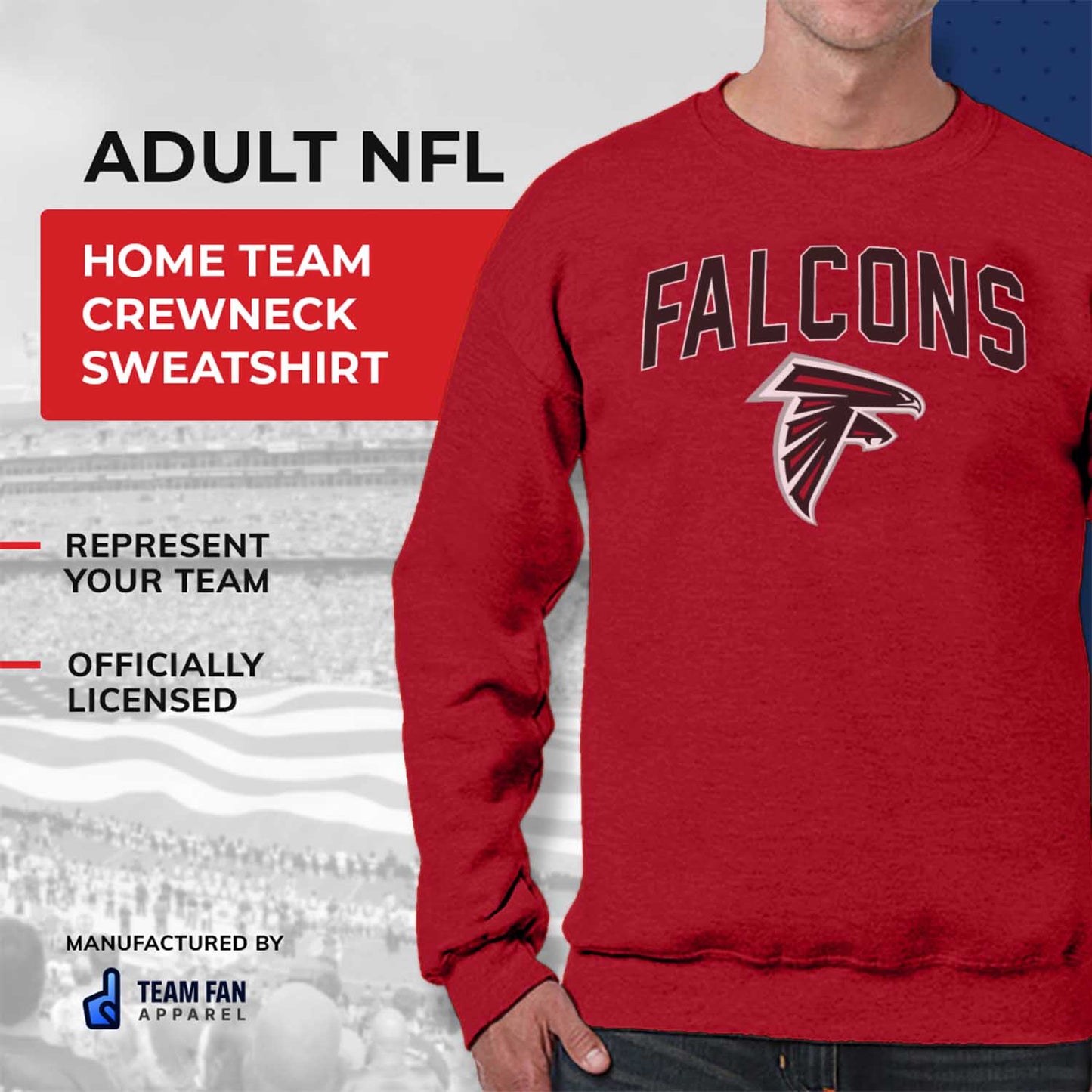 Atlanta Falcons NFL Home Team Crew - Red