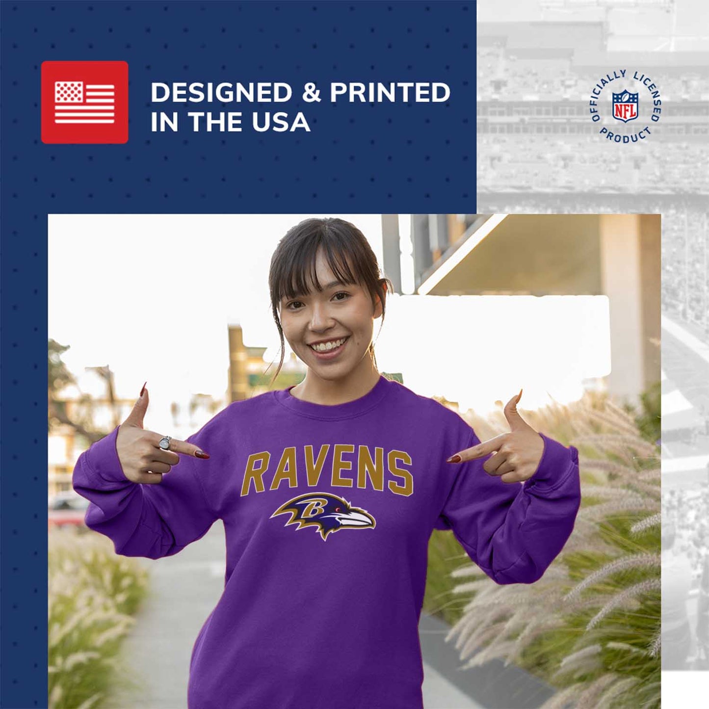 Baltimore Ravens NFL Home Team Crew - Purple
