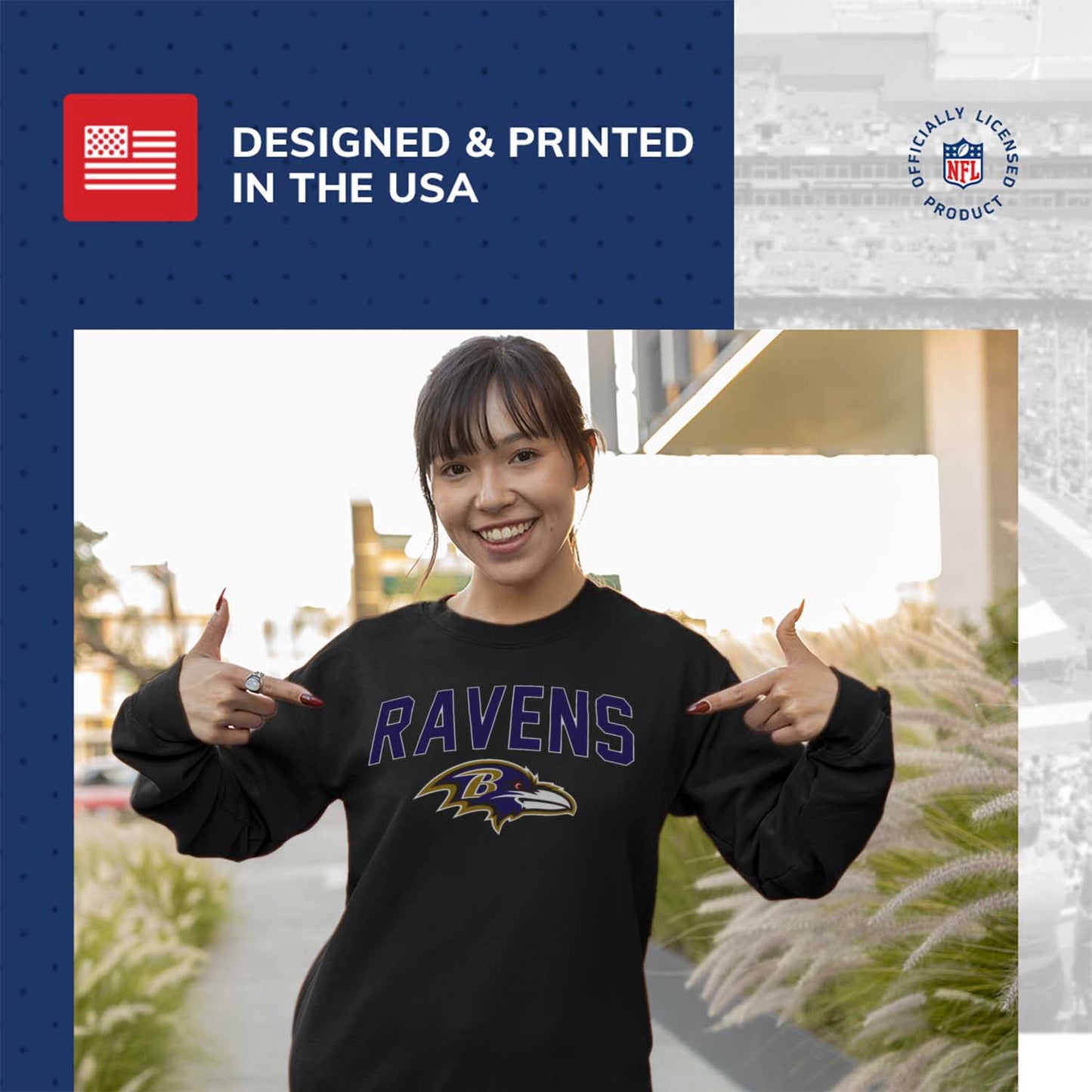 Baltimore Ravens NFL Home Team Crew - Black