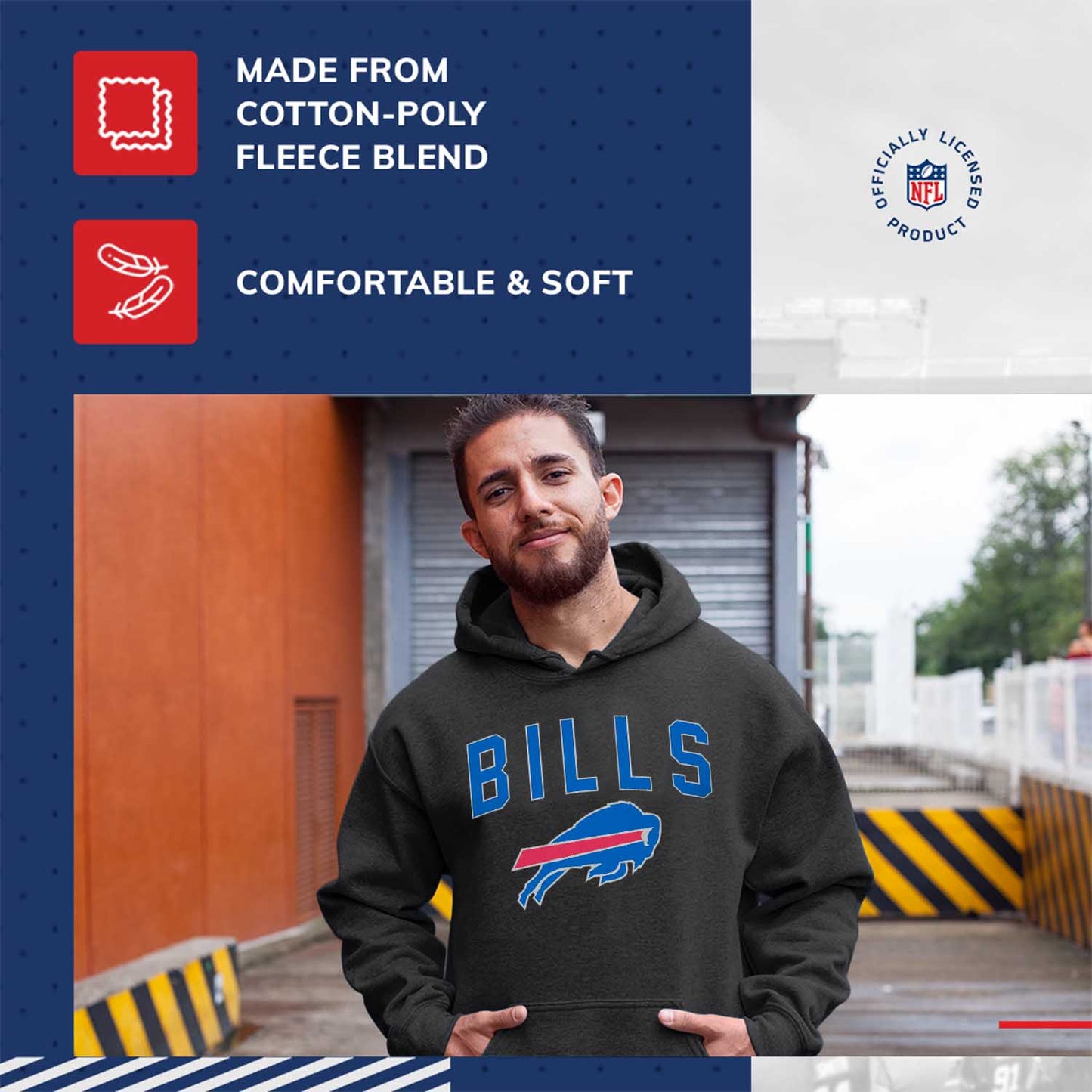Buffalo Bills NFL Home Team Hoodie - Black
