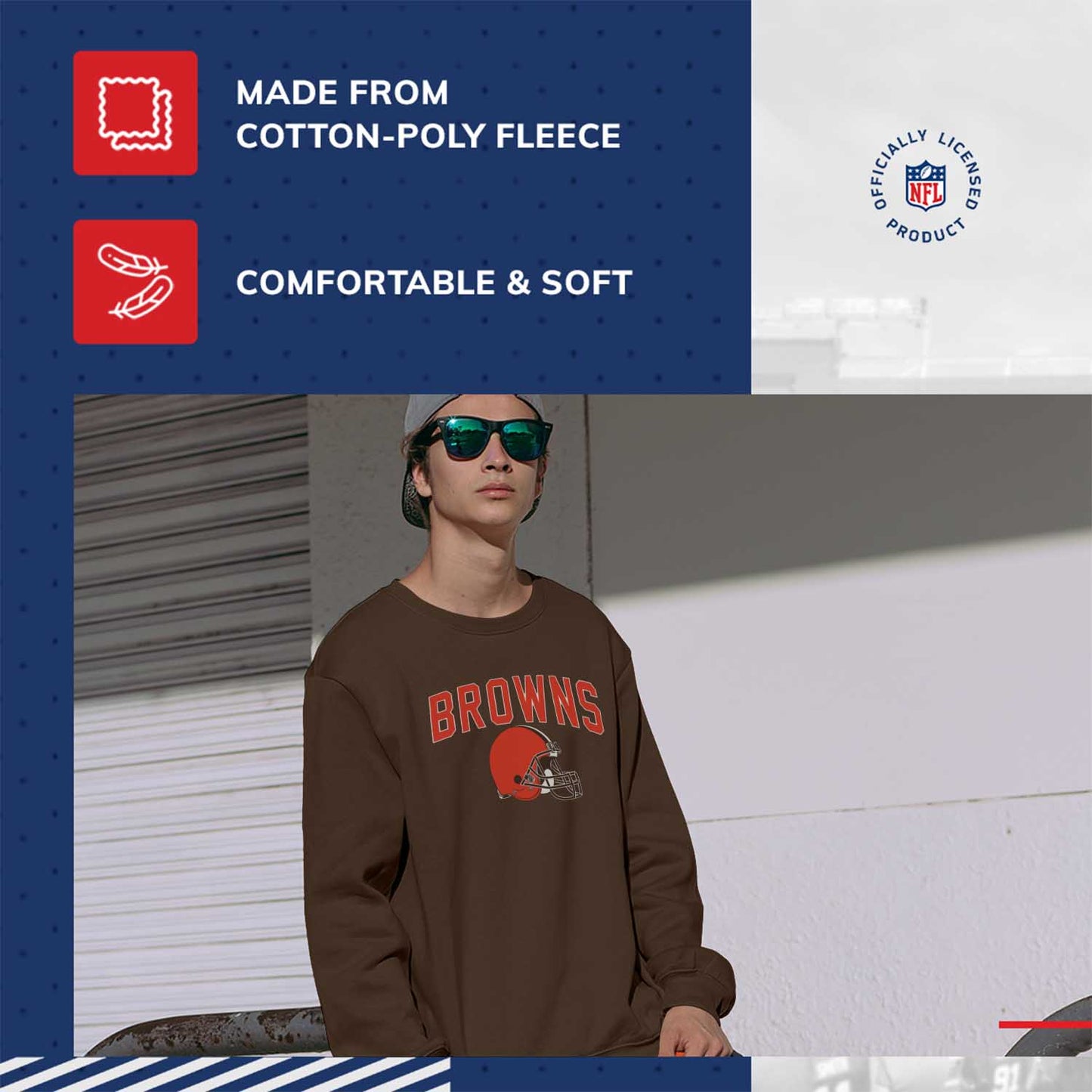 Cleveland Browns NFL Home Team Crew - Brown