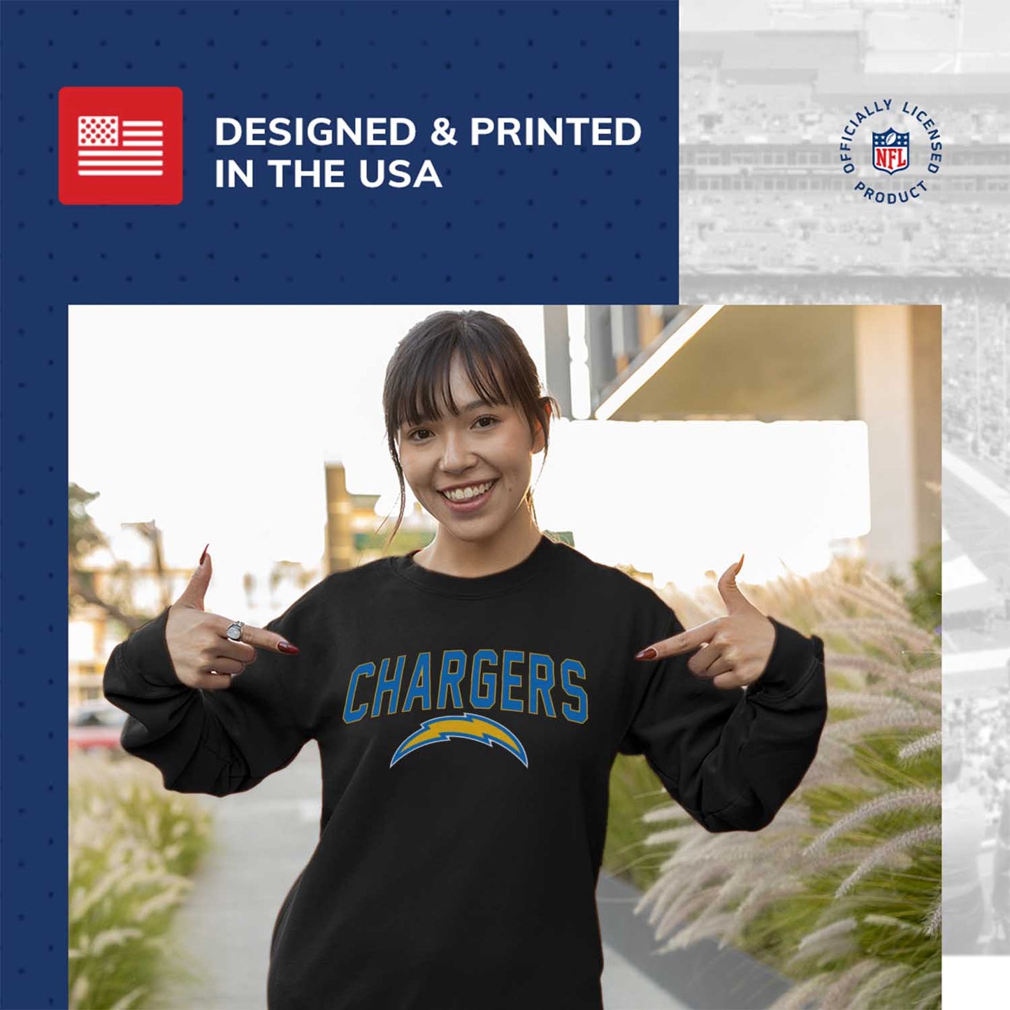 Los Angeles Chargers NFL Home Team Crew - Black