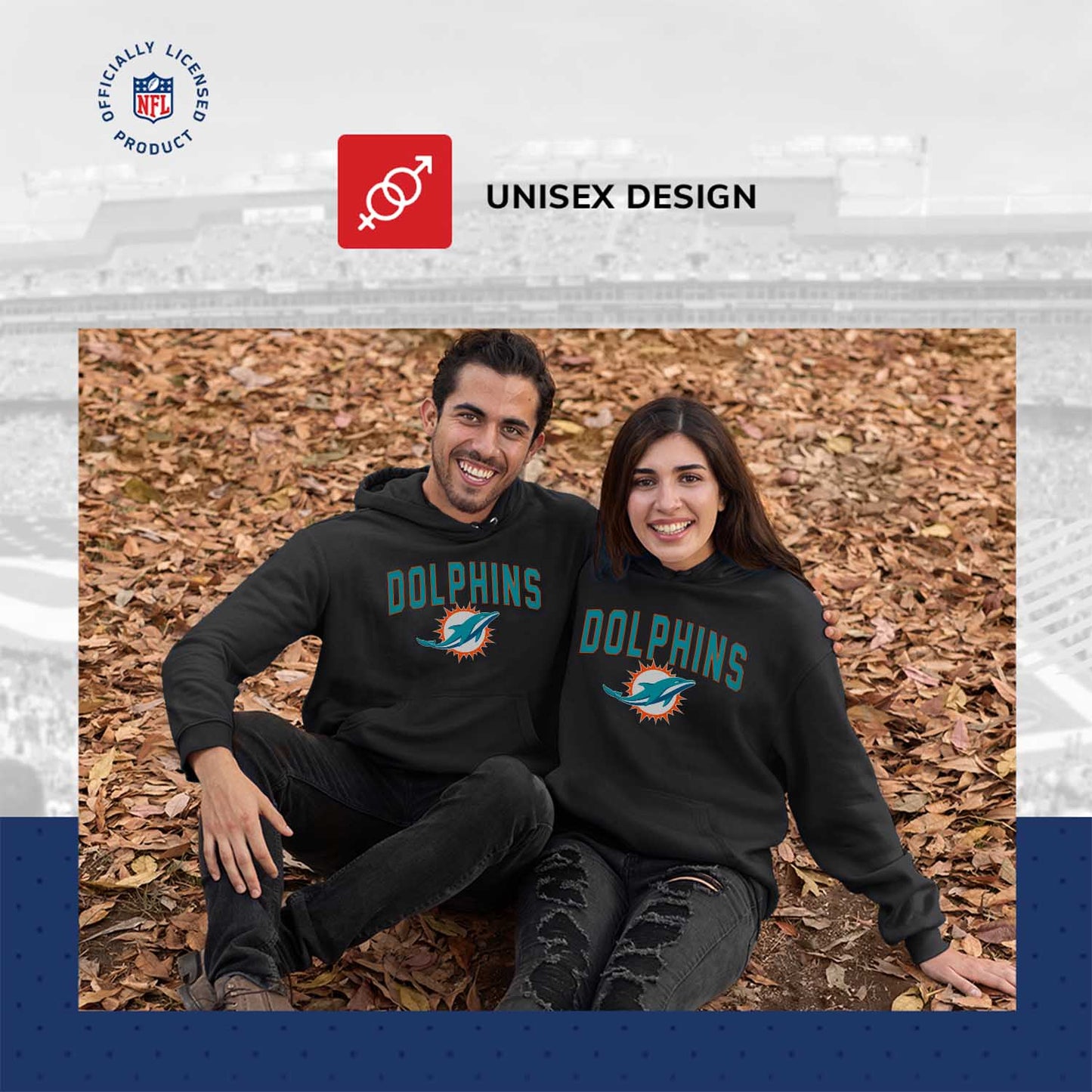 Miami Dolphins NFL Home Team Hoodie - Black
