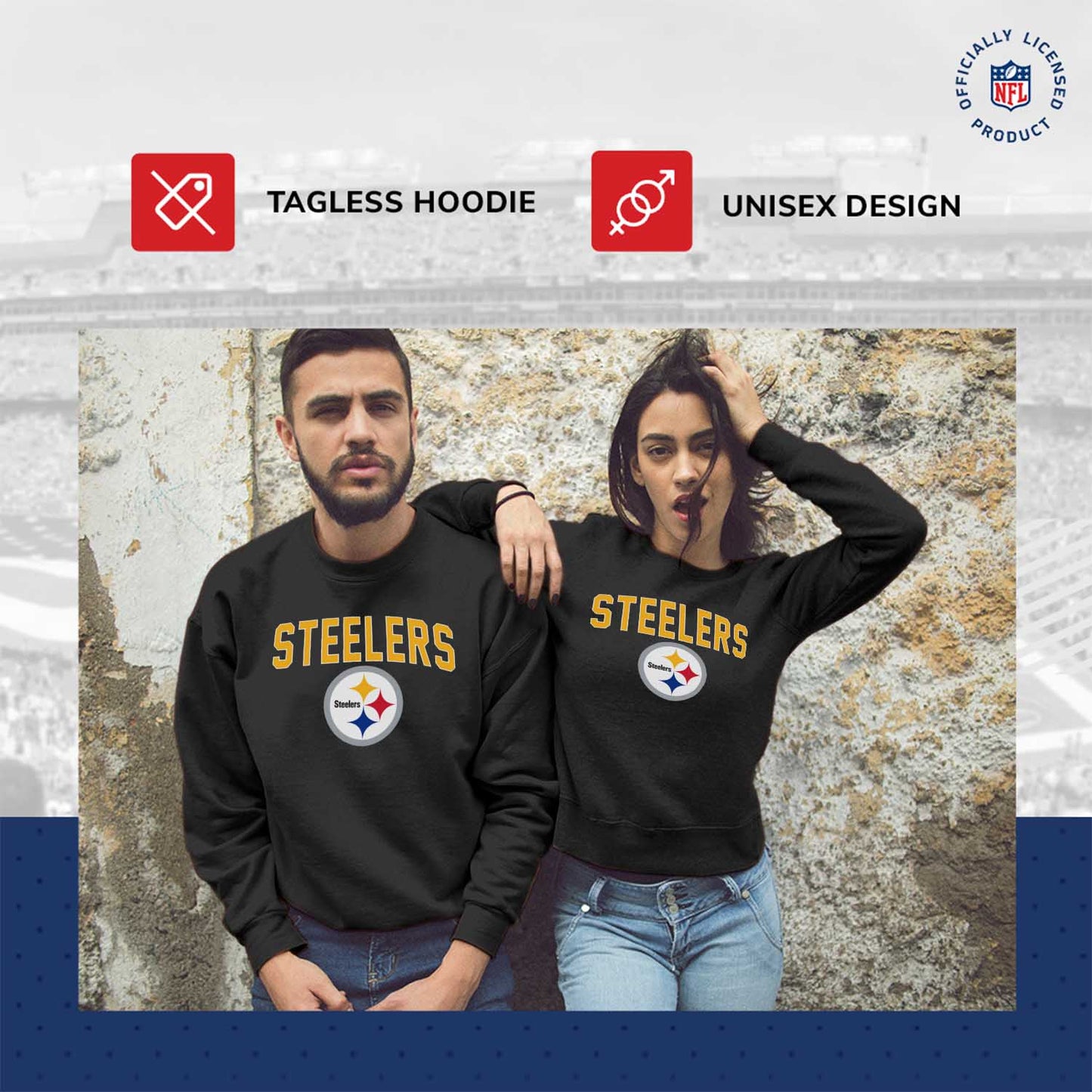 Pittsburgh Steelers NFL Home Team Crew - Black