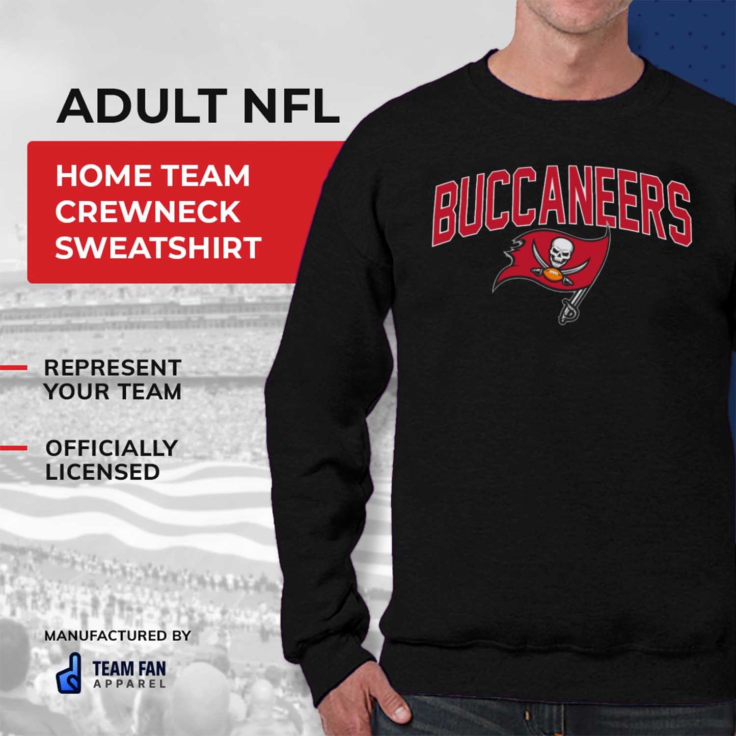Tampa Bay Buccaneers NFL Home Team Crew - Black