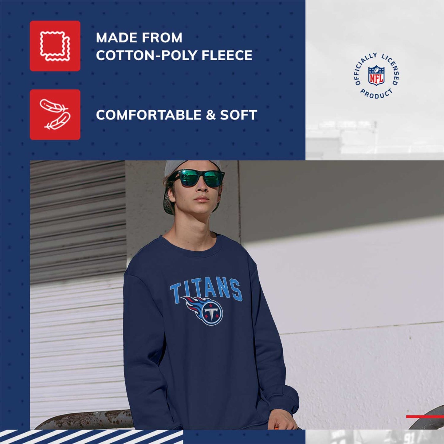 Tennessee Titans NFL Home Team Crew - Navy