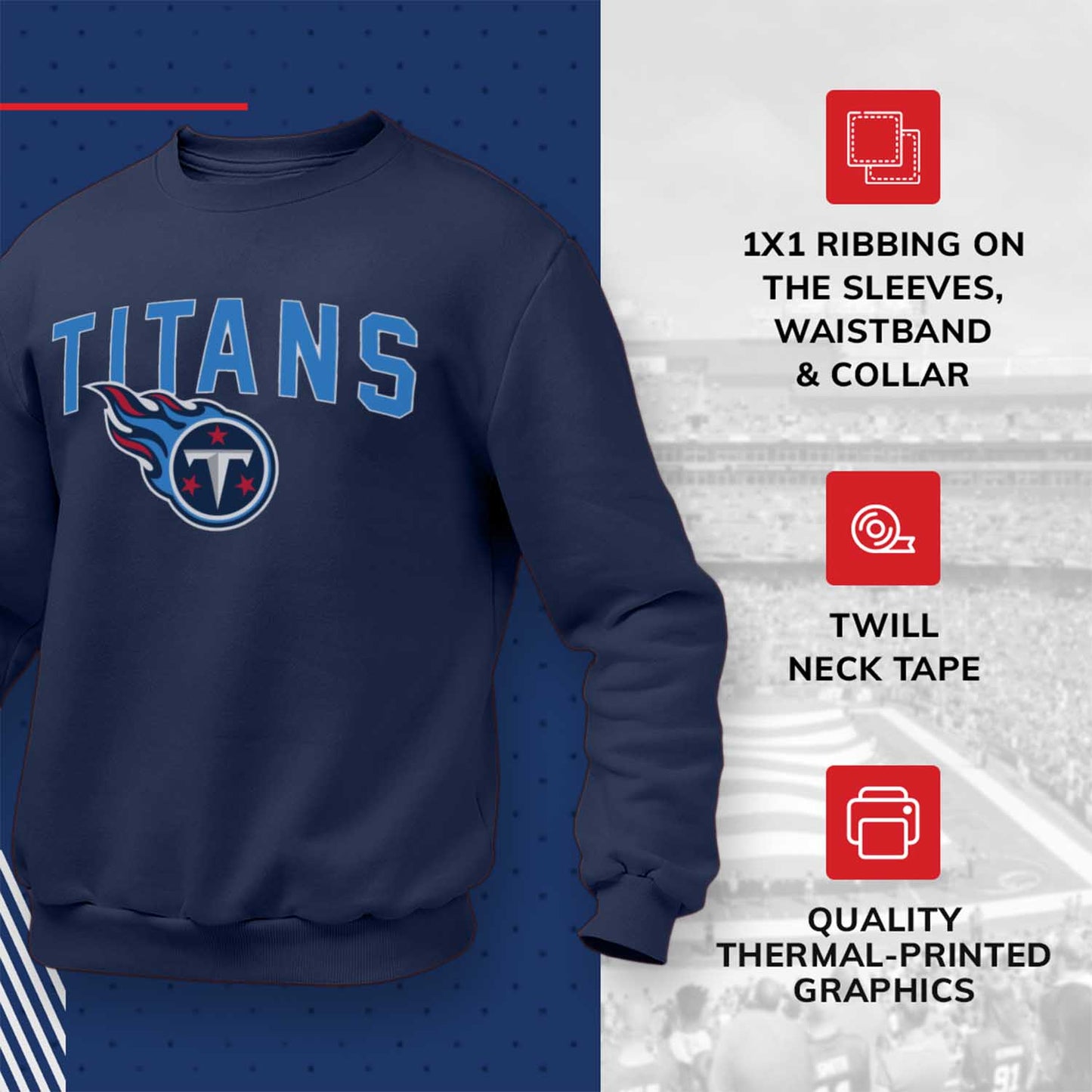 Tennessee Titans NFL Home Team Crew - Navy