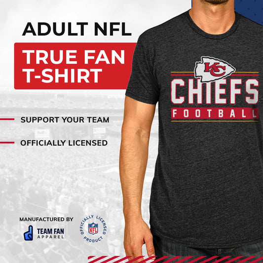 Kansas City Chiefs NFL Adult MVP True Fan T-Shirt - Charcoal