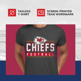 Kansas City Chiefs NFL Adult MVP True Fan T-Shirt - Charcoal