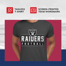 Las Vegas Raiders NFL Adult MVP True Fan T-Shirt - Charcoal