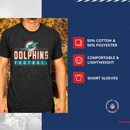 Miami Dolphins NFL Adult MVP True Fan T-Shirt - Charcoal