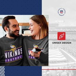 Minnesota Vikings NFL Adult True Fan Crewneck Sweatshirt - Charcoal