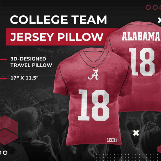 Alabama Crimson Tide NCAA Jersey Cloud Pillow - Crimson