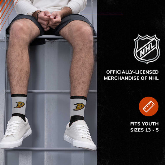 Anaheim Ducks NHL Youth Surge Socks - Black