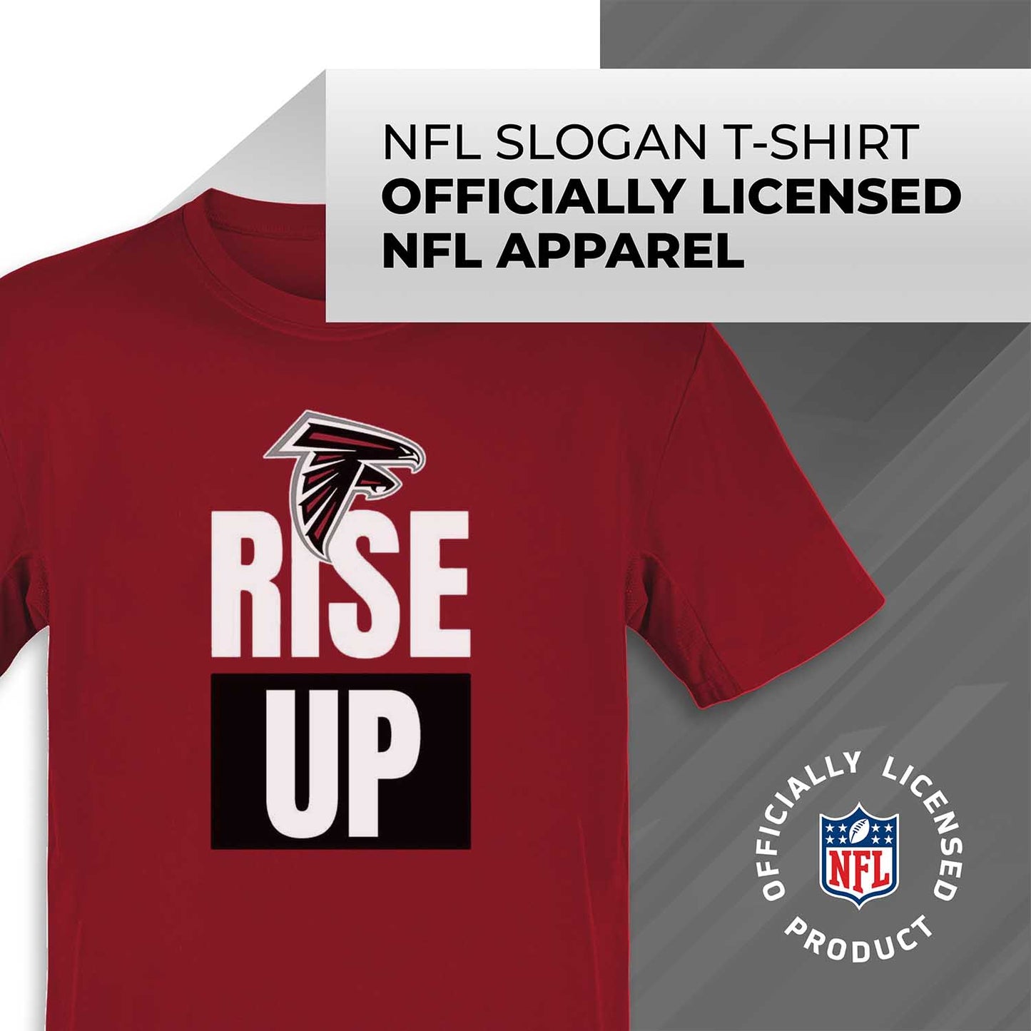 Atlanta Falcons NFL Adult Team Slogan Unisex T-Shirt - Red