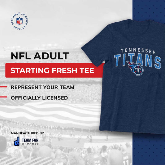 Tennessee Titans NFL Starting Fresh Short Sleeve Heather T-Shirt - Navy