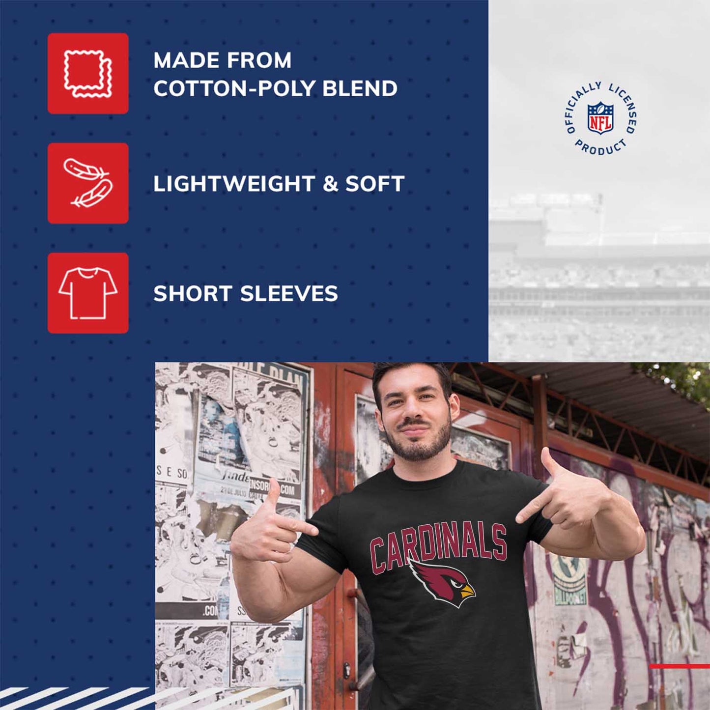Arizona Cardinals NFL Home Team Tee - Black