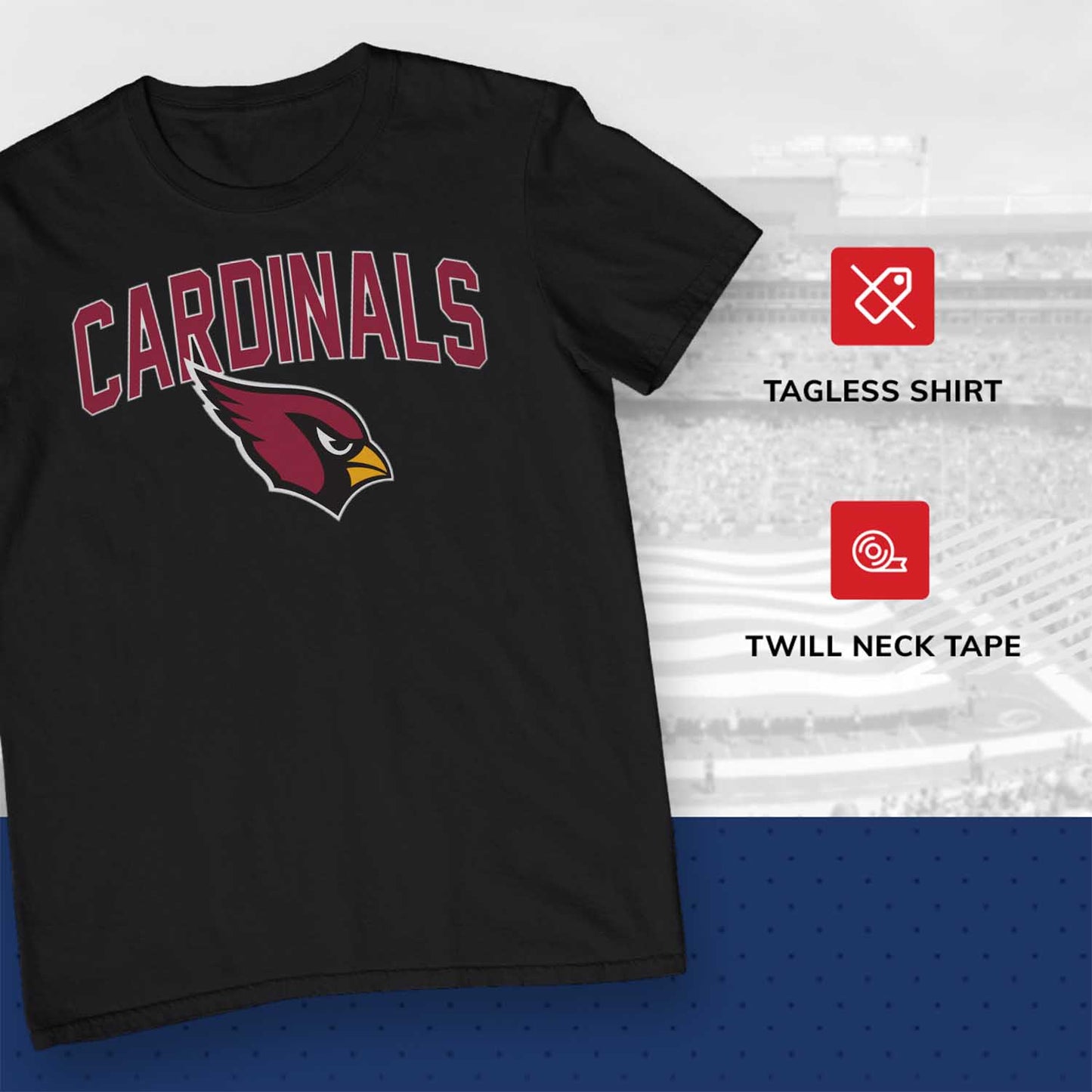 Arizona Cardinals NFL Home Team Tee - Black
