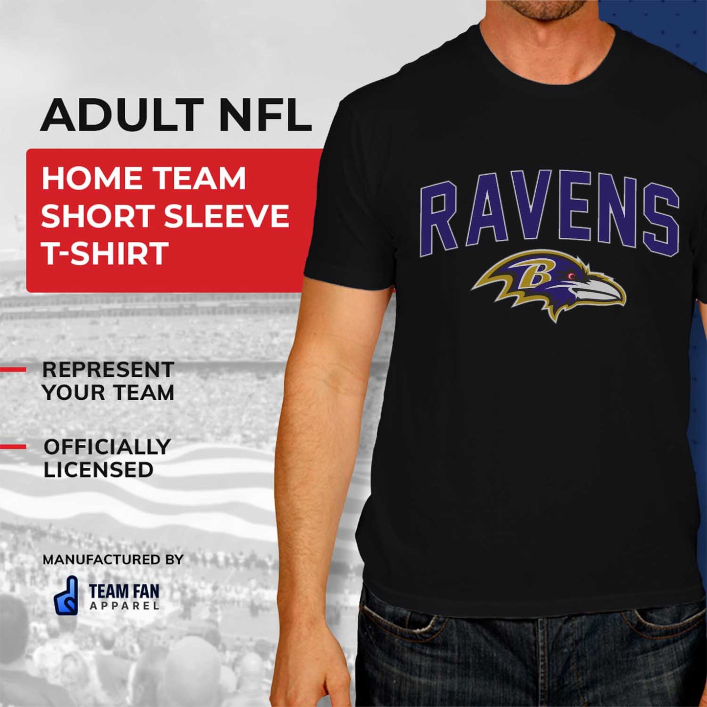 Baltimore Ravens NFL Home Team Tee - Black