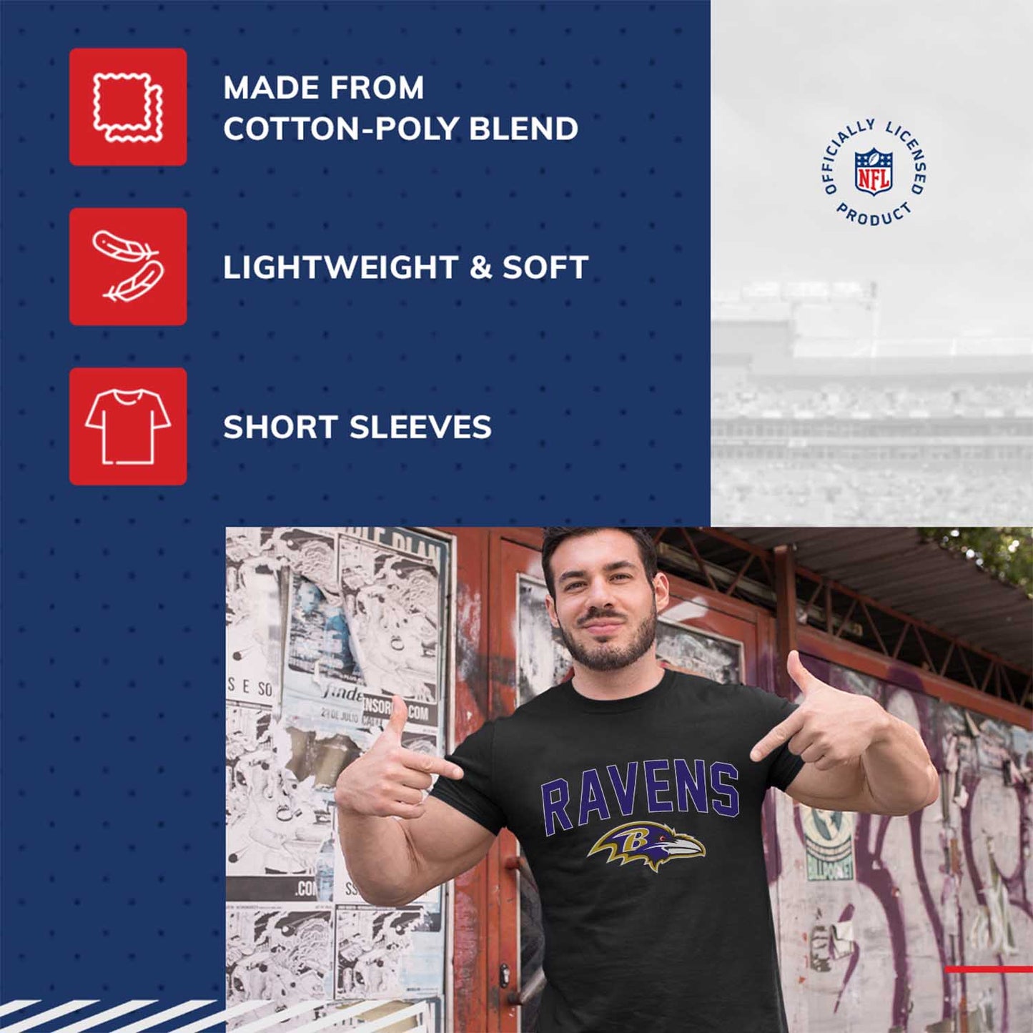 Baltimore Ravens NFL Home Team Tee - Black