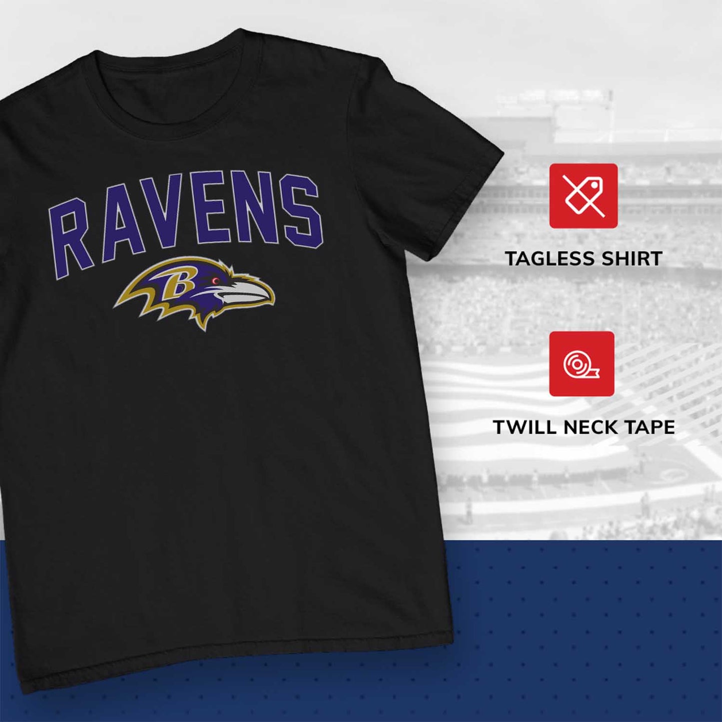 Baltimore Ravens NFL Home Team Tee - Black