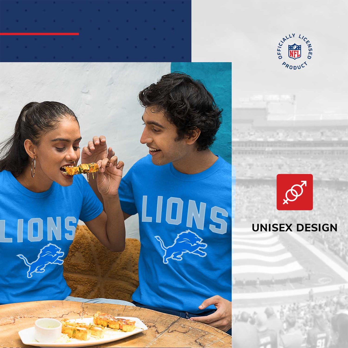 Detroit Lions NFL Home Team Tee - Royal