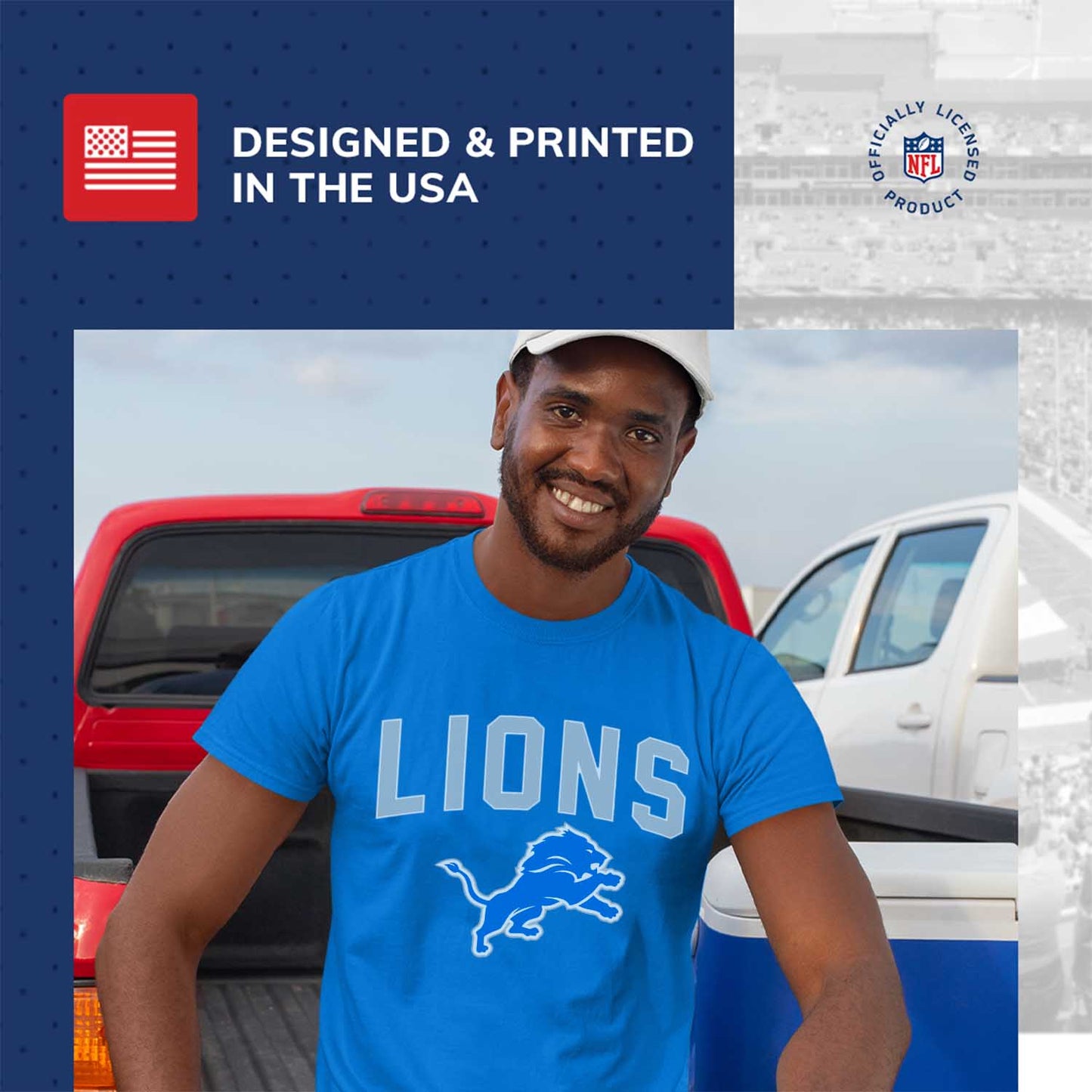Detroit Lions NFL Home Team Tee - Royal