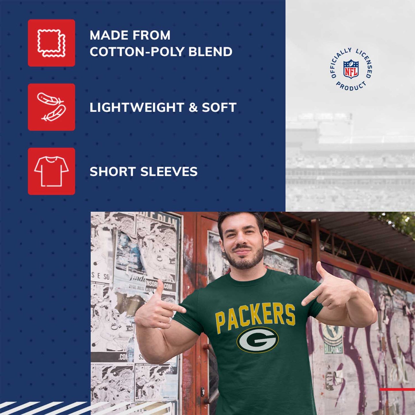 Green Bay Packers NFL Home Team Tee - Forest Green