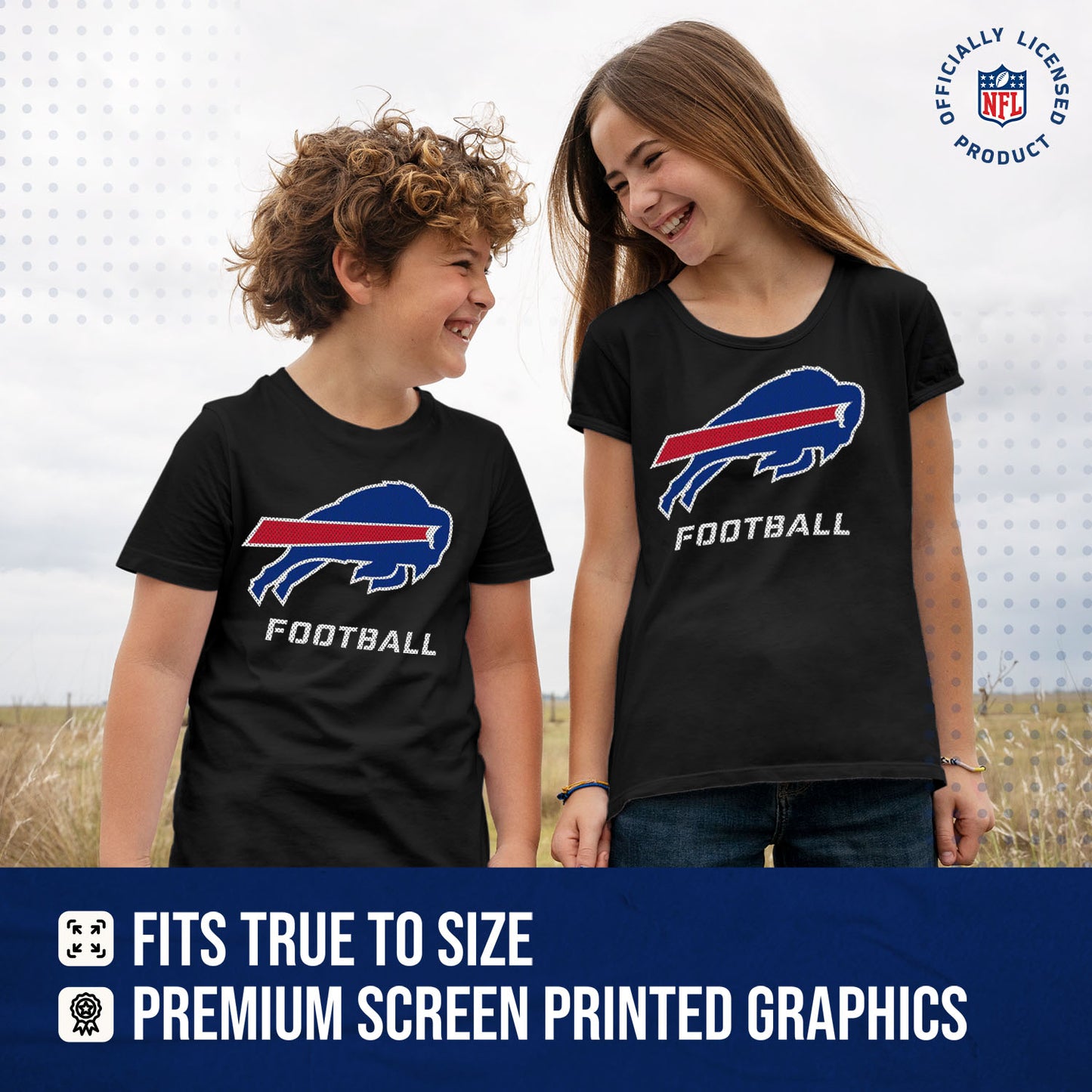 Buffalo Bills NFL Youth Run City Tee - Black