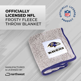 Baltimore Ravens NFL Silk Touch Sherpa Throw Blanket - Purple