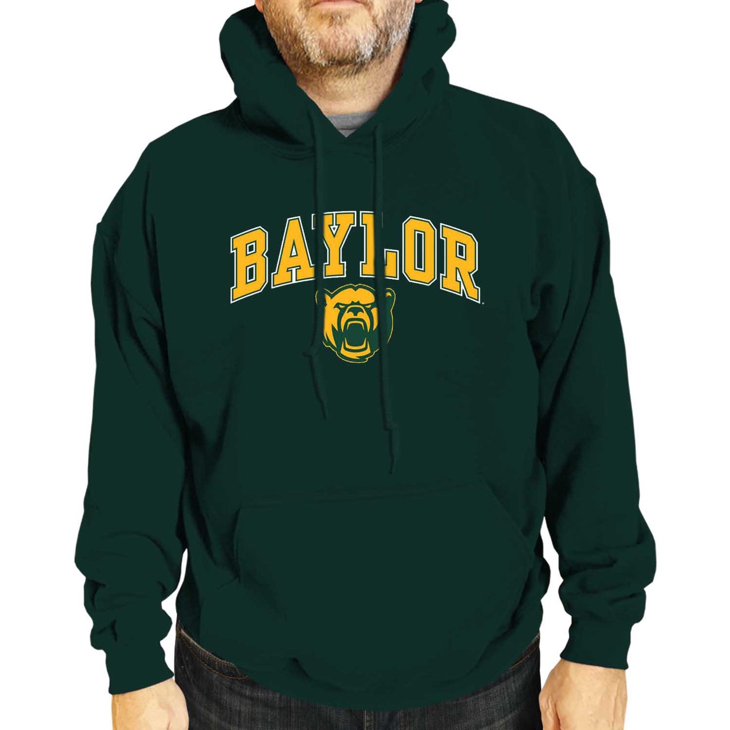 Baylor Bears Adult Arch & Logo Soft Style Gameday Hooded Sweatshirt - Green